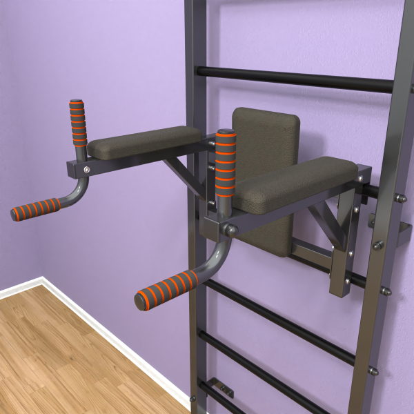 картинка Шведская стенка «LittleSport» Graphite Long 2.0 черные ступени от магазина Лазалка