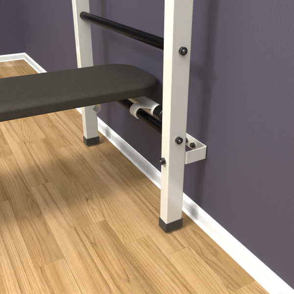 картинка Шведская стенка «LittleSport» White Pull-Up 3.0 черные ступени от магазина Лазалка