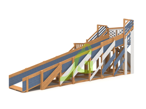 Зимняя горка "IgraGrad Snow Fox", скат 8 м мод.3