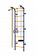 Детский спортивный комплекс ДСК "Пионер-с1н" (пристеночный) сине-желтый