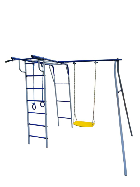 картинка Детский спортивный комплекс для дачи Пионер "Шалун" (ЦК) (Серый) от магазина Лазалка