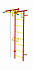 Детский спортивный комплекс ДСК "Пионер-с2у"(пристеночный) красный-желтый