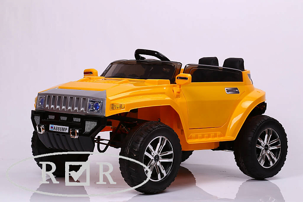 Электромобиль детский RiverToys Hummer A888MP (желтый) с дистанционным управлением