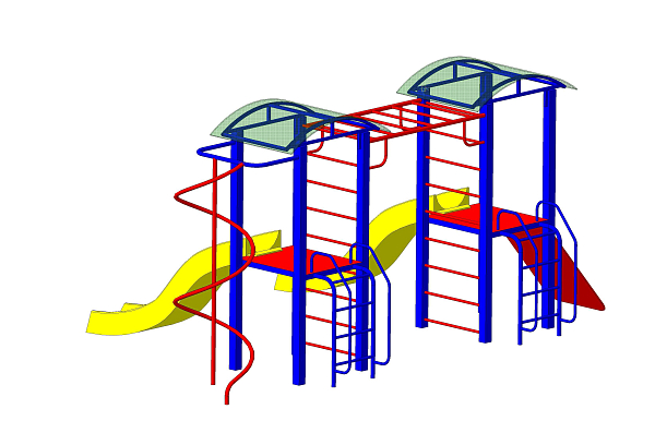 Детский спортивный городок Пионер Мечта СГ-102.011.01 горка нерж. сталь