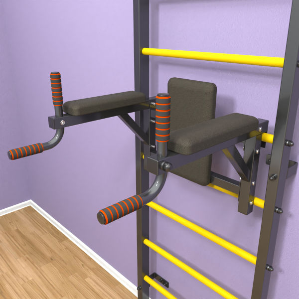 Шведская стенка «LittleSport» Graphite Pull-Up 2.0 желтые ступени