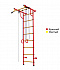Детский спортивный комплекс ДСК "Пионер-с2н" (пристеночный) красный-желтый