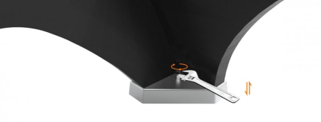 картинка Стол / пул "Rasson OX" 8 ф (черный) с плитой от магазина Лазалка