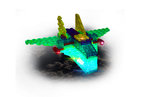 картинка Светодиодный конструктор "Аэропланы в футляре 4 в 1" от магазина Лазалка