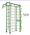 Детский спортивный комплекс ДСК "Пионер-2" 4-х опорный зеленый-желтый, 2,9-3,4м