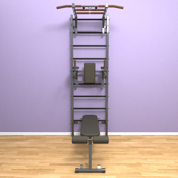 Шведская стенка «LittleSport» Graphite Long 3.0 черные ступени