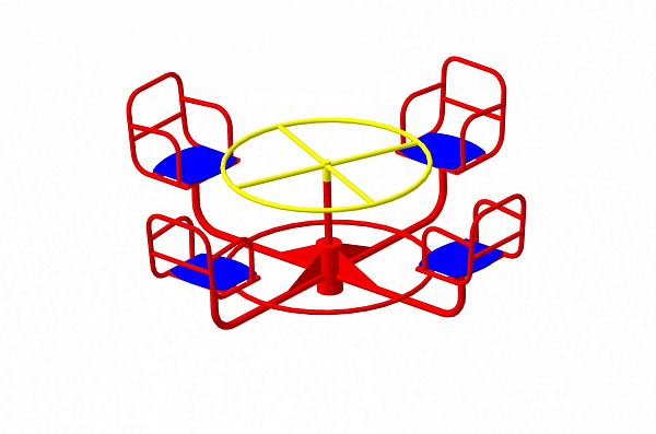 картинка Качель Пионер "Карусель №3" ПЛ КР-3.004.02 от магазина Лазалка