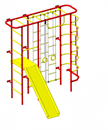Детский спортивный комплекс ДСК "Пионер-С7Л" красный-желтый